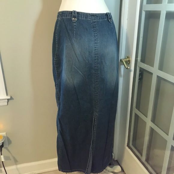 Vintage S.Oliver maxi denim distressed skirt - Picture 3 of 15